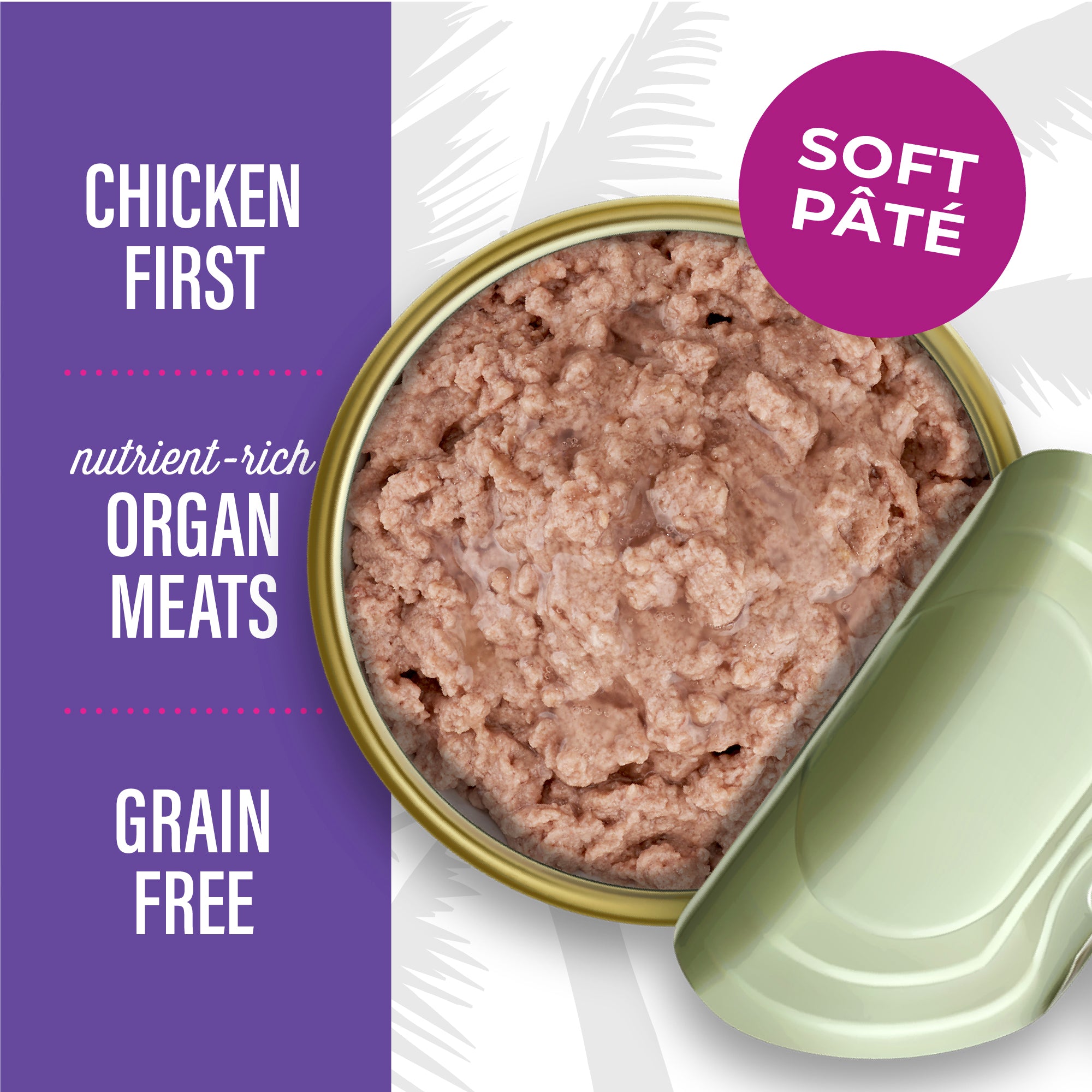 Tiki Cat After Dark Pâté Chicken, Chicken Liver & Quail Recipe Wet Cat Food - Product Highlights 5 - Tiki Cat - PetMax Canada