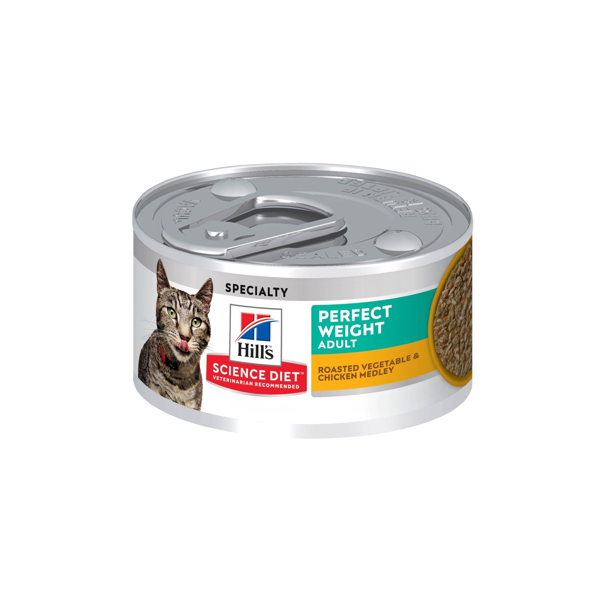 Hill's Science Diet Perfect Weight Canned Cat Food, Roasted Vegetable & Chicken Medley