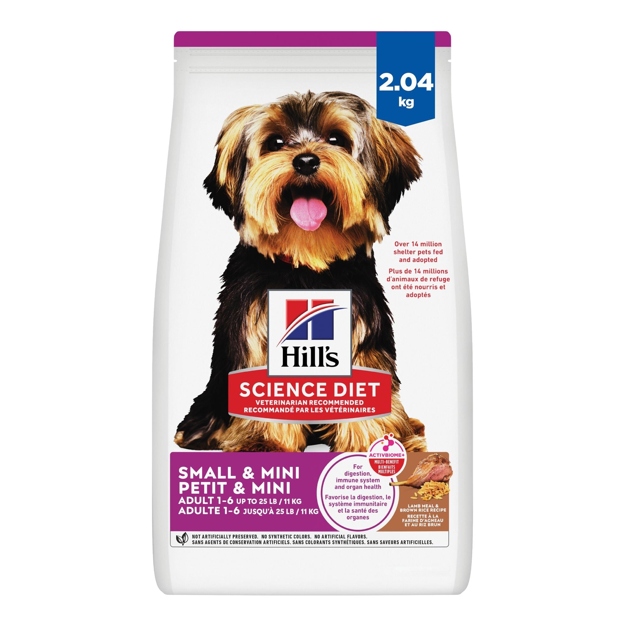 Hill's Science Diet Adult Small & Mini Lamb Meal & Brown Rice Recipe Dry Dog Food 2.04 Kg