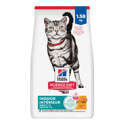 Hill's Science Diet Adult Indoor Chicken Recipe Dry Cat Food 1.59 Kg