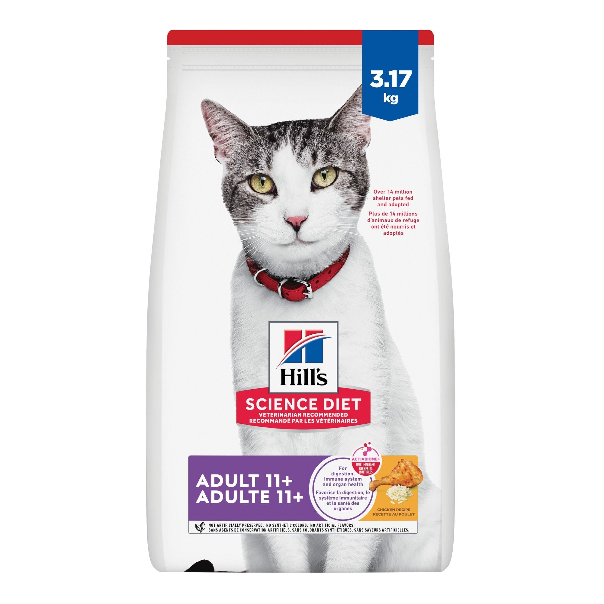 Hill's Science Diet Senior 11+ Chicken Recipe Dry Cat Food 3.18 Kg