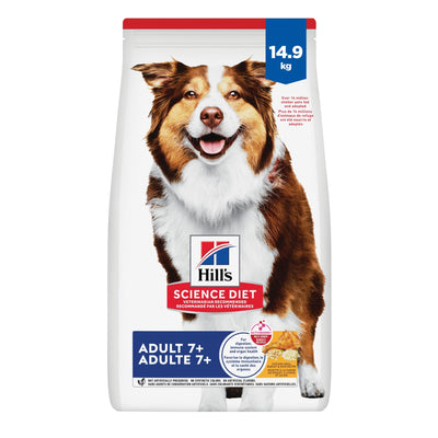 Hill's Science Diet Senior 7+ Chicken Meal, Barley & Rice Recipe Dry Dog Food 15 Kg