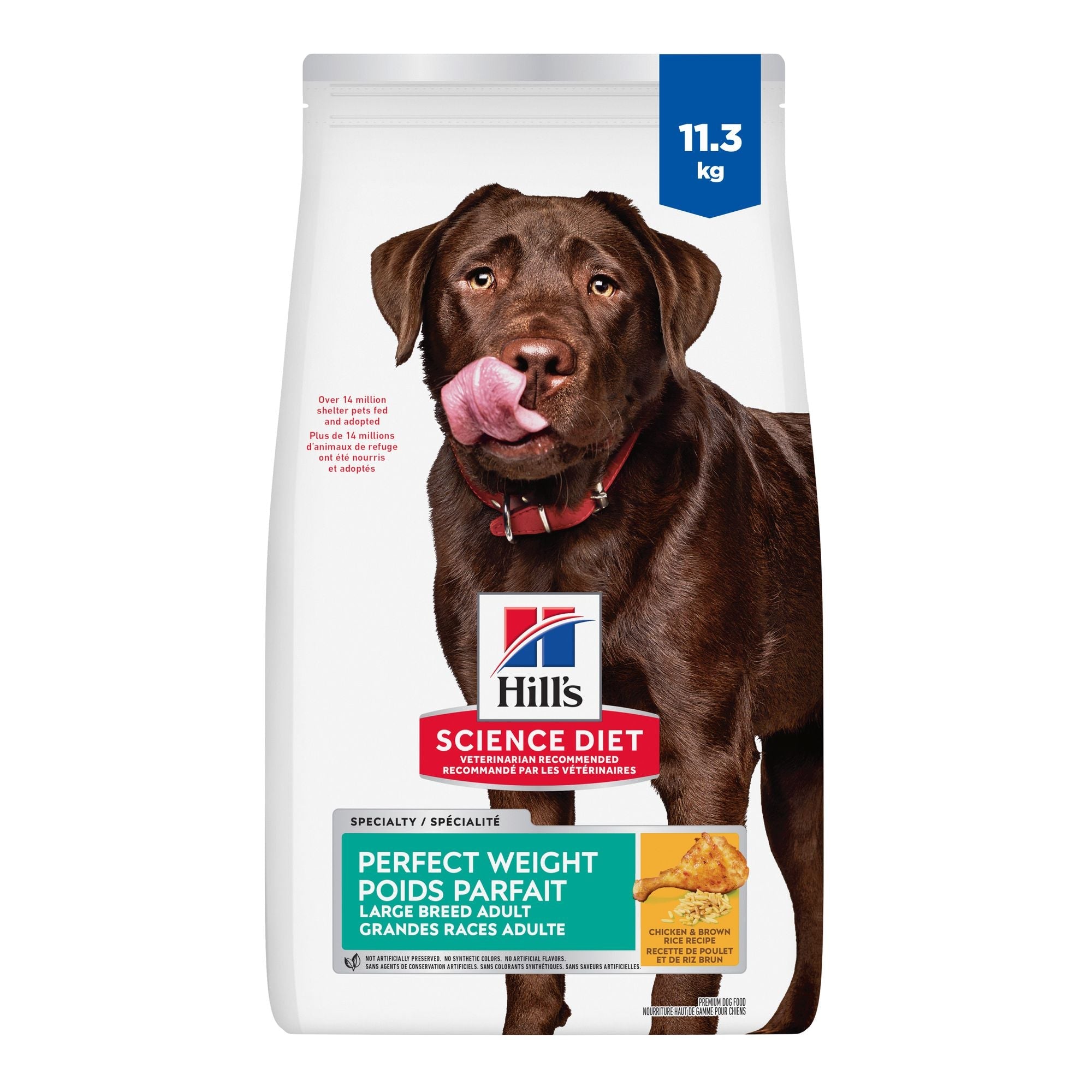 Hill's Science Diet Adult Perfect Weight Large Breed Dry Dog Food, Chicken Recipe 11.3 Kg