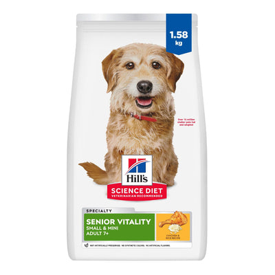 Hill's Science Diet Senior 7+ Senior Vitality Small & Mini Chicken & Rice Recipe Dry Dog Food