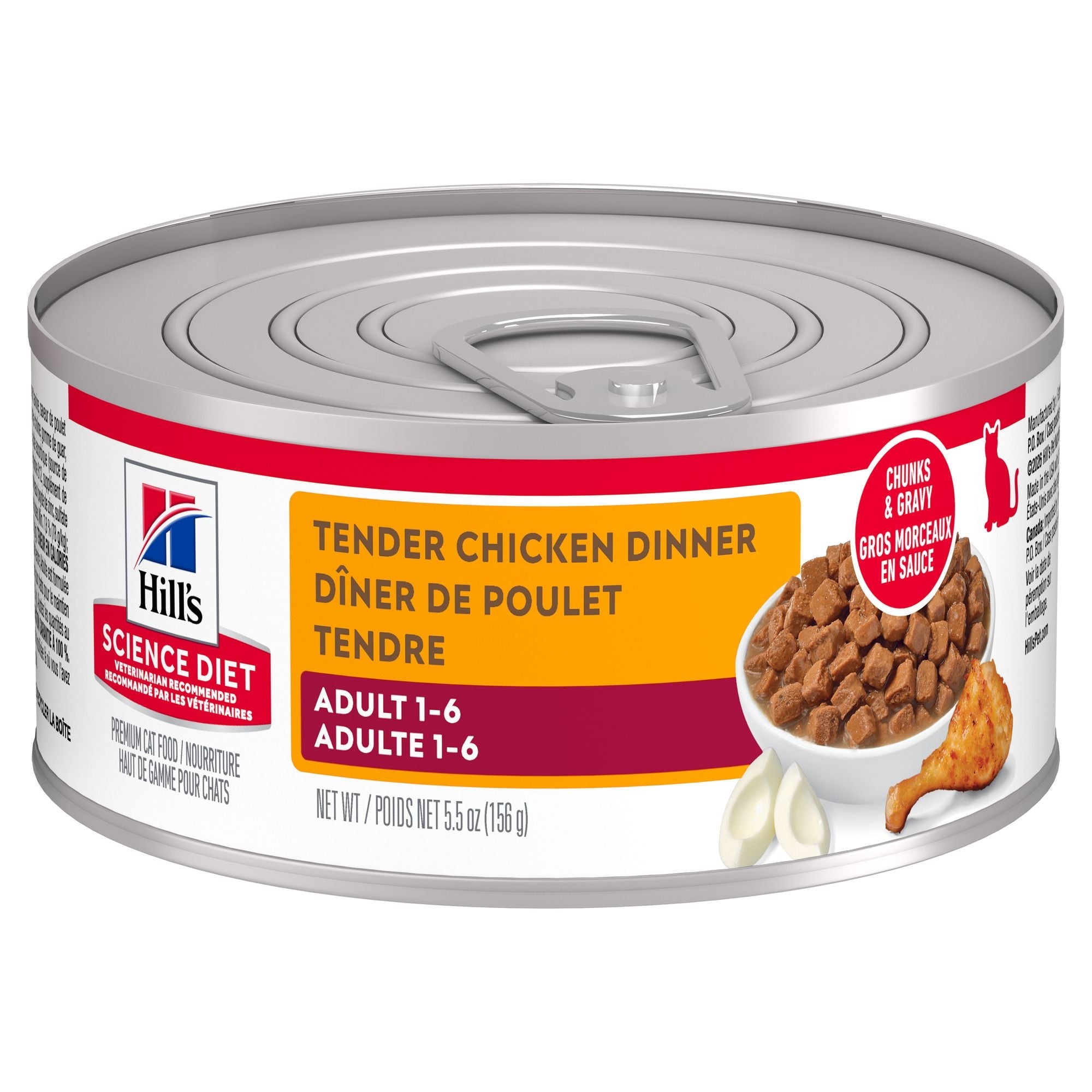 Hill's Science Diet Adult Canned Cat Food, Tender Chicken Dinner 156g