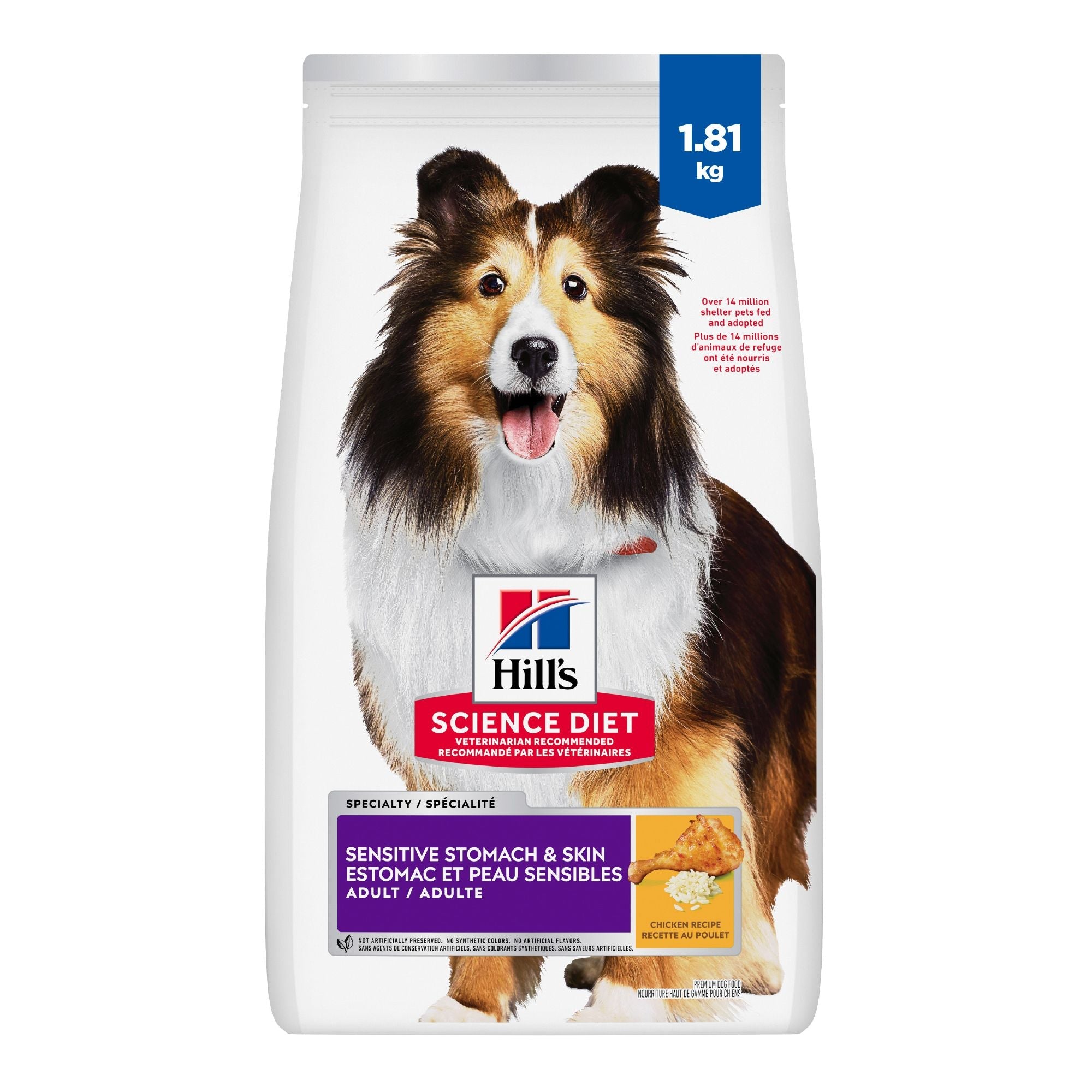 Hill's Science Diet Adult Sensitive Stomach & Skin Chicken Recipe Dry Dog Food 1.81 Kg