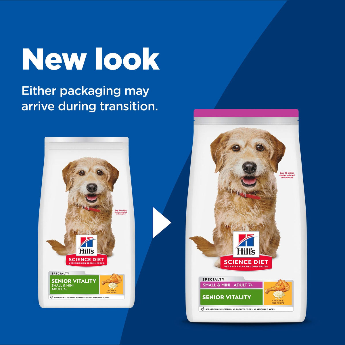 Hill's Science Diet Senior 7+ Senior Vitality Small & Mini Chicken & Rice Recipe Dry Dog Food