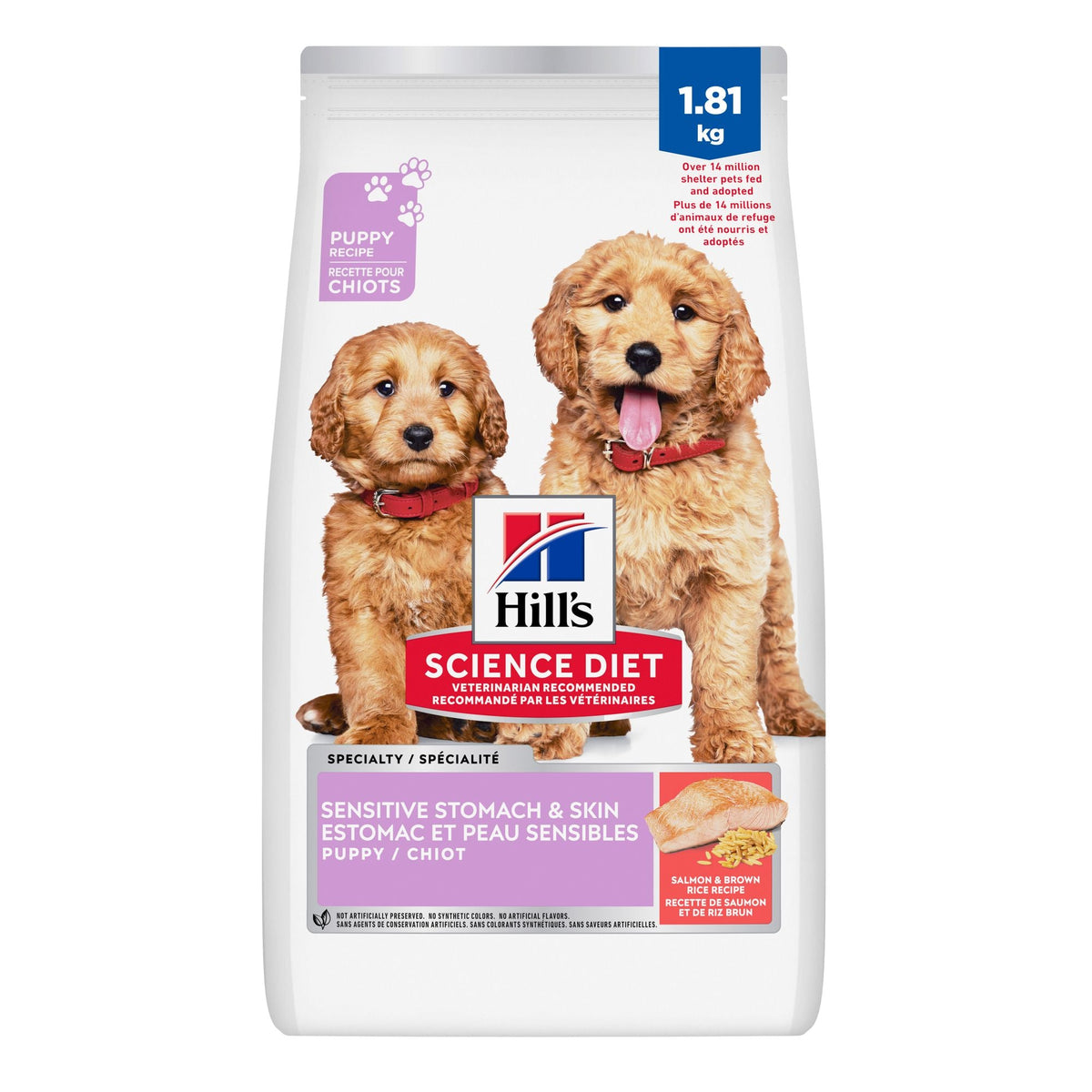 Hill's Science Diet Puppy Sensitive Stomach & Skin Salmon & Brown Rice Recipe 1.81 Kg