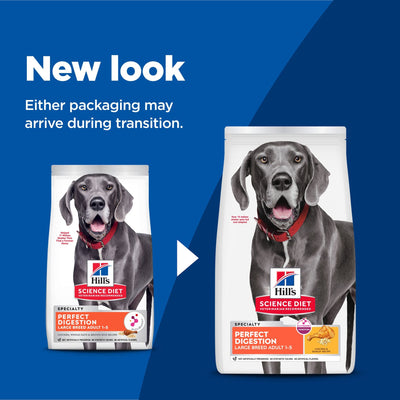 Hill's Science Diet Adult Perfect Digestion Large Breed Chicken, Brown Rice & Whole Oats Recipe Dry Dog Food