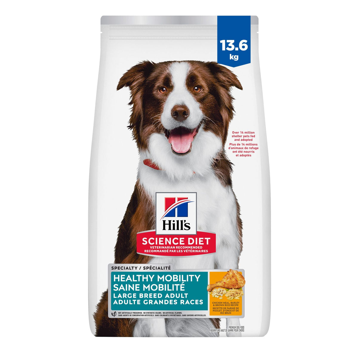 Hill's Science Diet Adult Healthy Mobility Large Breed Chicken Meal, Brown Rice & Barley Recipe Dry Dog Food 13.6 Kg