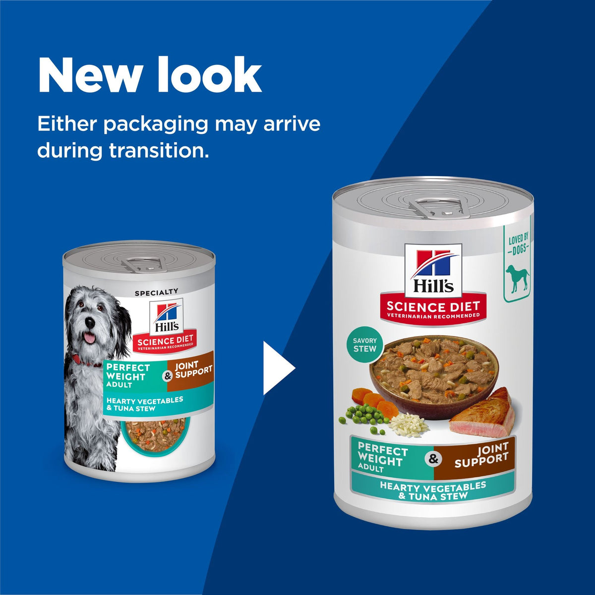 Hill's Science Diet Canine Can Perfect Weight & Joint Tuna & Hearty Vegetables