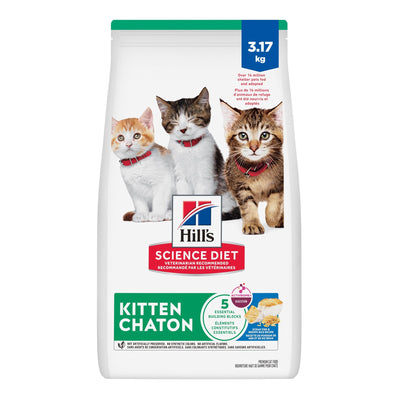 Hill's Science Diet Kitten Ocean Fish & Brown Rice Recipe Dry Cat Food 3.17 Kg
