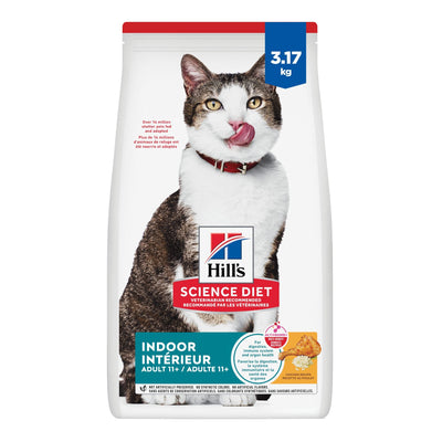 Hill's Science Diet Senior 11+ Indoor Chicken Recipe Dry Cat Food 3.17 Kg