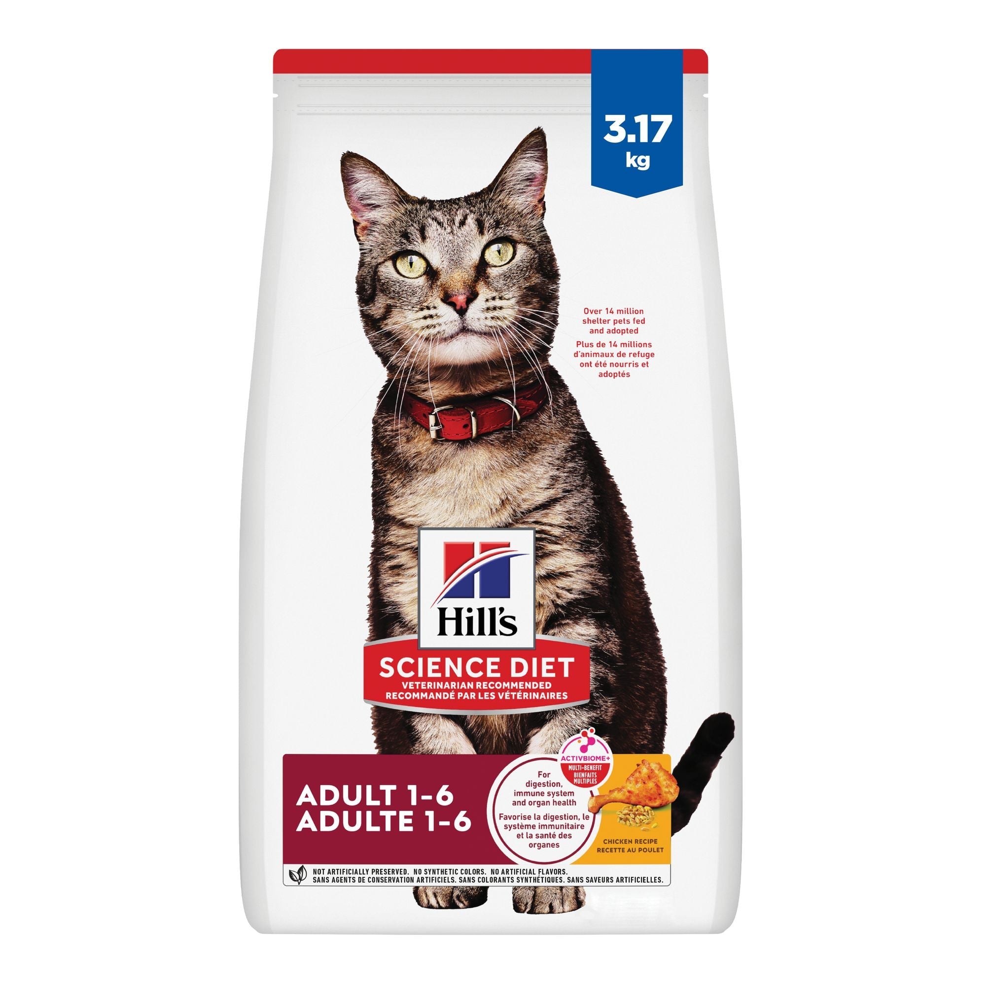 Hill's Science Diet Adult Chicken Recipe Dry Cat Food 3.17 Kg