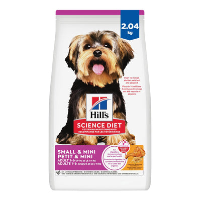 Hill's Science Diet Adult Small & Mini Chicken Meal & Rice Recipe Dry Dog Food 2.04 Kg