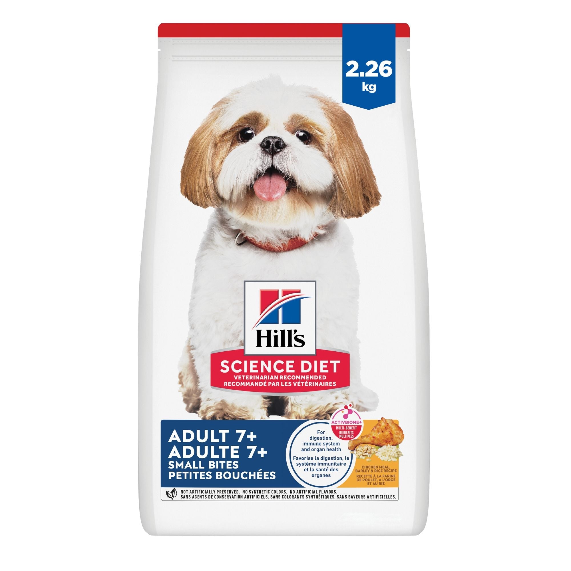 Hill's Science Diet Senior 7+ Small Bites Chicken Meal, Barley & Rice Recipe Dry Dog Food 2.27 Kg
