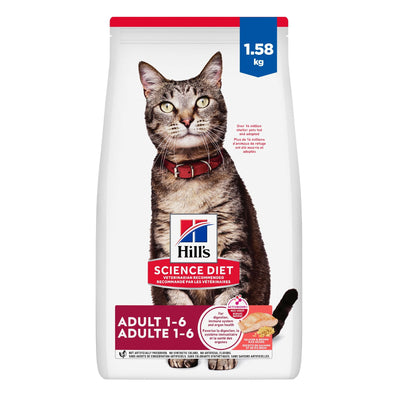 Hill's Science Diet Adult Salmon & Brown Rice Recipe Cat Food 1.58 Kg