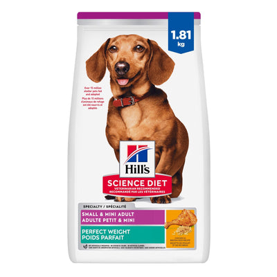 Hill's Science Diet Adult Perfect Weight Small & Mini Chicken Recipe Dry Dog Food 1.8 Kg
