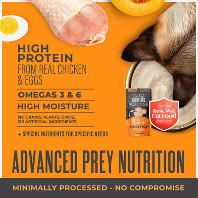 Tiki Cat Special Mousse Digestion Chicken & Egg Recipe in Broth Wet Cat Food - Product Highlights 2 - Tiki Cat - PetMax Canada