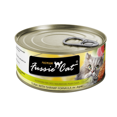 Fussie Cat Premium Tuna With Shrimp Formula In Aspic  Canned Cat Food  | PetMax Canada