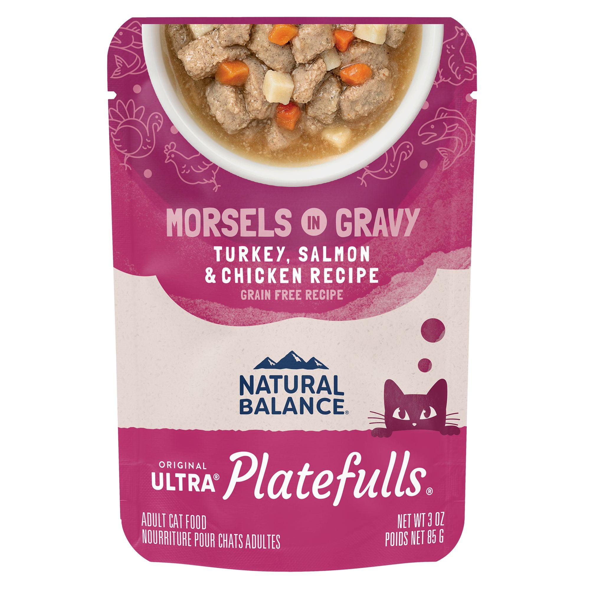 Natural Balance Platefulls Turkey, Salmon, & Chicken Wet Cat Food