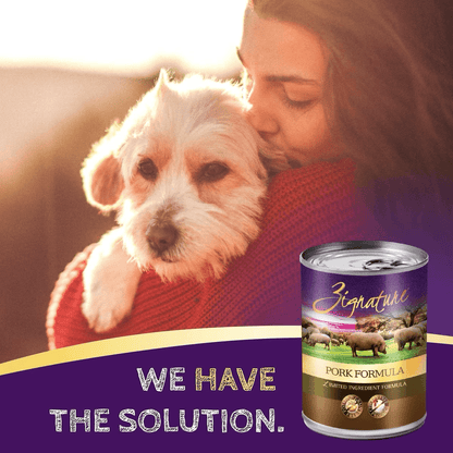 Zignature Pork Limited Ingredient Formula Grain-Free Canned Dog Food - 368g - Canned Dog Food - Zignature Pet Food - PetMax Canada