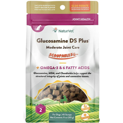 NaturVet Scoopables Glucosamine DS Plus Level 2 Moderate Joint Care Dog Supplement  Health Care  | PetMax Canada