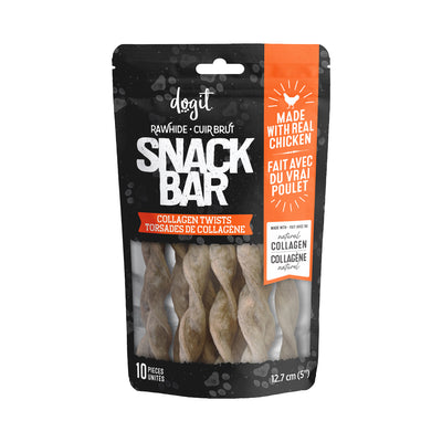 Dogit Snack Bar Dog Treats Chicken Collagen Twisted Sticks