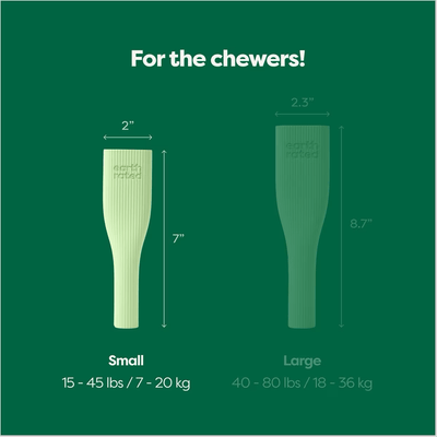 Earth Rated Green Rubber Chew Dog Toy - Small - Dog Toys - Earth Rated - PetMax Canada