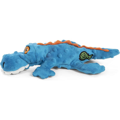 Go Dog! Gator with Chew Guard Technology Durable Plush Squeaker Dog Toy
