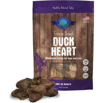 Shepherd Boy Farm Freeze Dried Duck Hearts