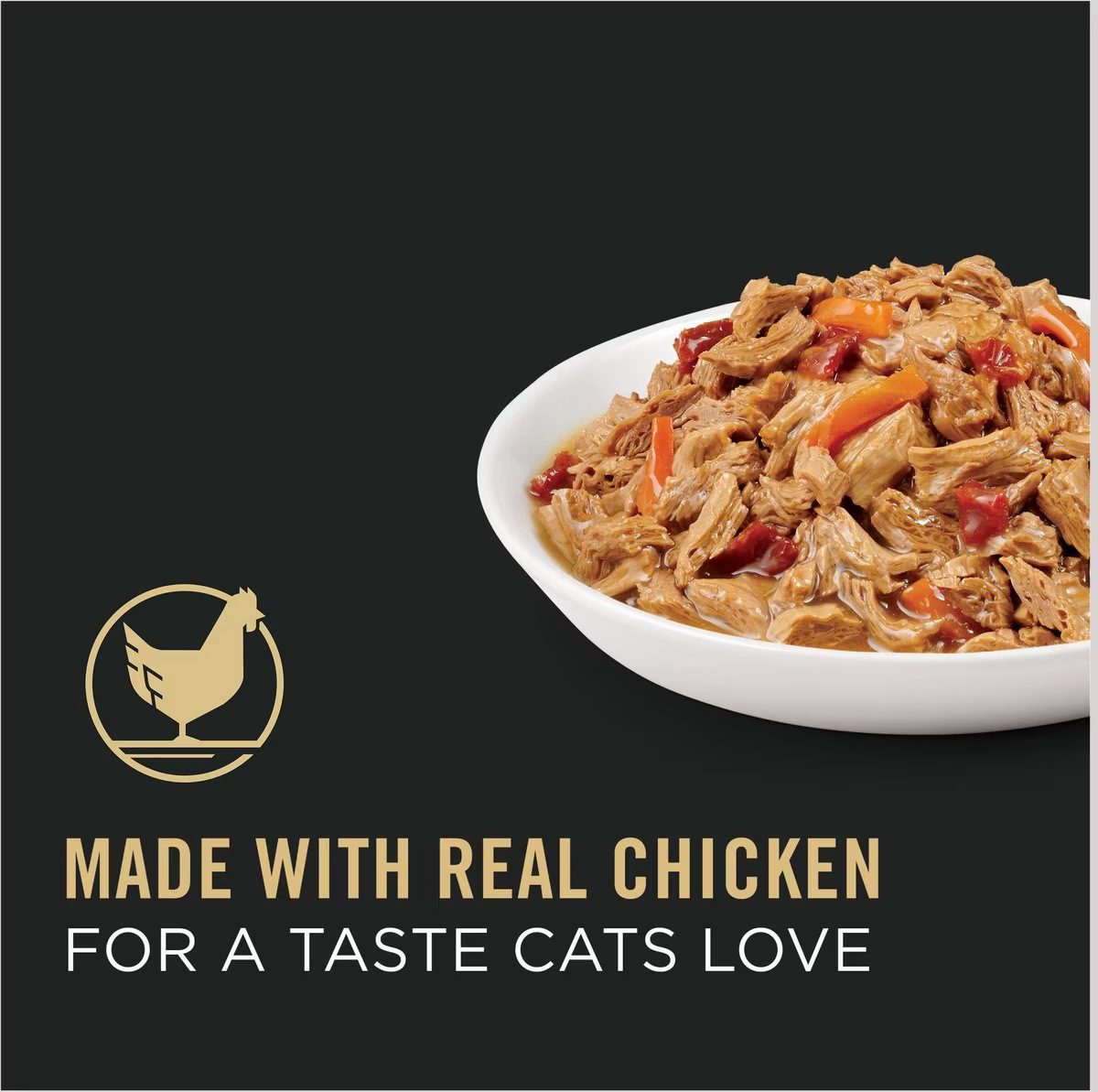 Purina Pro Plan Adult White Meat Chicken & Vegetable Entree in Gravy Canned Cat Food  Canned Cat Food  | PetMax Canada