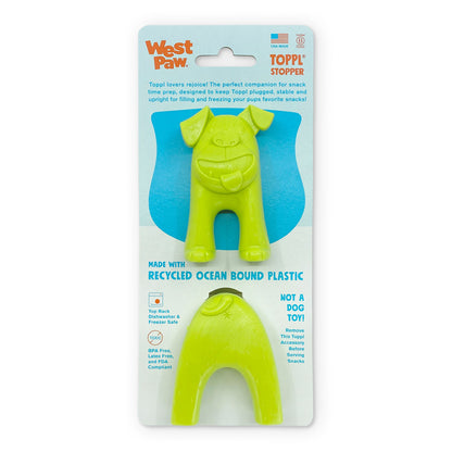 West Paw Zogoflex Toppl Stopper Green 2 Pack