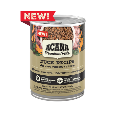 Acana Premium Pate Duck Wet Dog Food Recipe