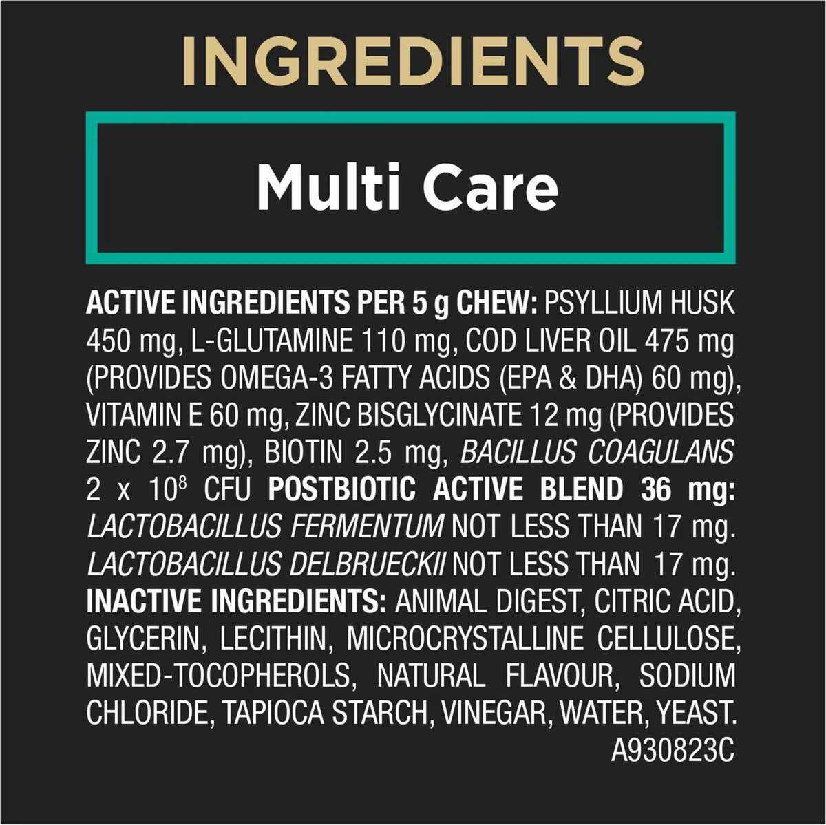 Purina Pro Plan Veterinary Supplements Multi Care Canine Chew Dog Supplement