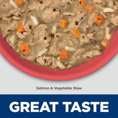 Hill's Science Diet Kitten Canned Sensitive Stomach & Skin Salmon & Vegetable Stew
