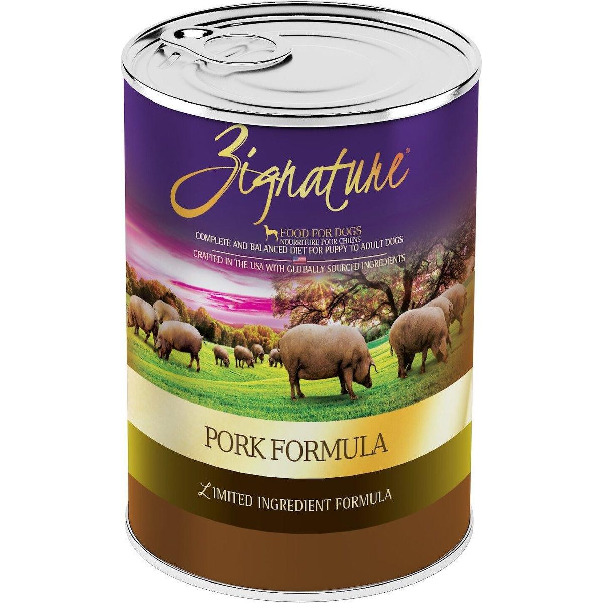 Zignature Pork Limited Ingredient Formula Grain-Free Canned Dog Food - 368g - Canned Dog Food - Zignature Pet Food - PetMax Canada
