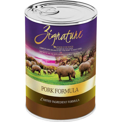 Zignature Pork Limited Ingredient Formula Grain-Free Canned Dog Food - 368g - Canned Dog Food - Zignature Pet Food - PetMax Canada