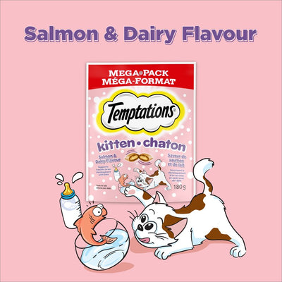 Temptations Kitten Cat Treats Salmon & Dairy Flavour