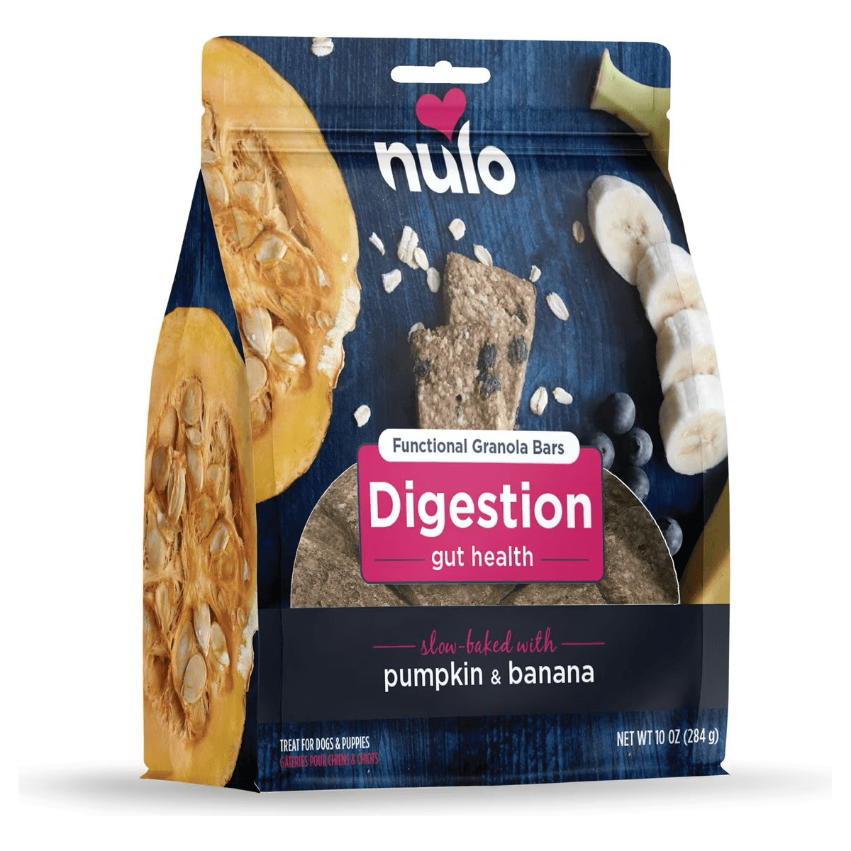 Nulo Functional Granola Digestion Gut Health Dog Treats - 284g - Dog Treats - Nulo - PetMax Canada