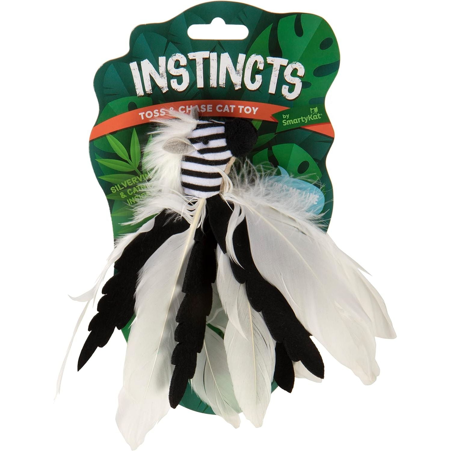 Instincts Cat Zingy Zebratoss & Chase Happy Nip Feathered