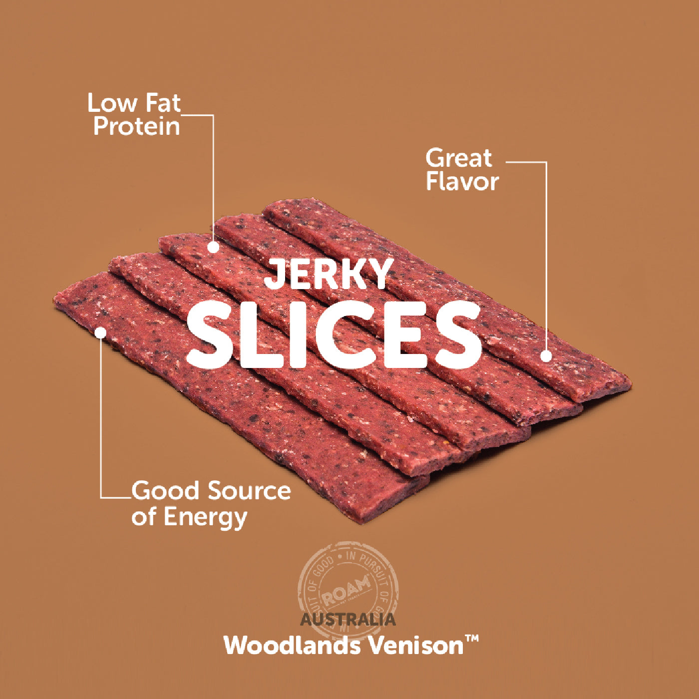 Roam Woodlands Bucky Venison Jerky
