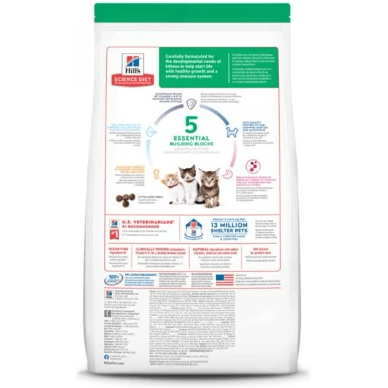 Hill's Science Diet Kitten Dry Ocean Fish & Brown Rice Recipe Dry Cat Food - 1.59 Kg - Cat Food - Hill's Science Diet - PetMax Canada