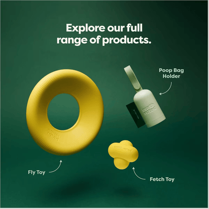Earth Rated Fly Toy Yellow - Small - Dog Toys - Earth Rated - PetMax Canada