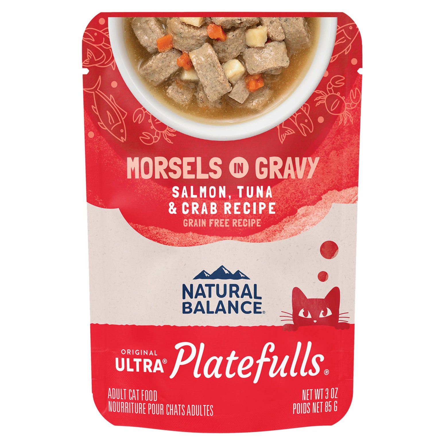 Natural Balance Platefulls Salmon, Tuna & Crab Wet Cat Food