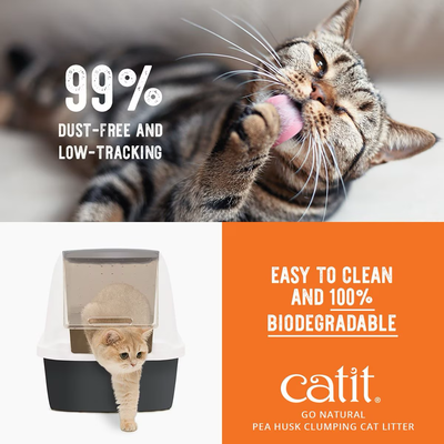 Catit Go Natural Pea Husk Litter Vanilla Scented