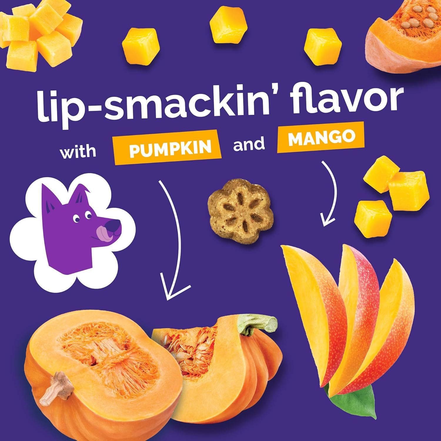 Fruitables Skinny Minis Friandises pour chiens Citrouille et mangue