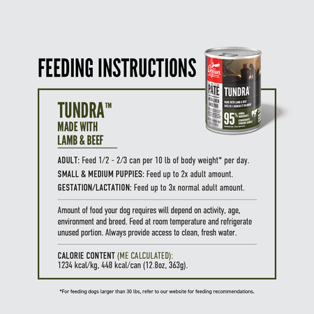 Orijen Pate Wet Dog Tundra with Liver