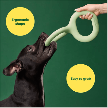 Earth Rated Green Rubber Tug Toy - Small - Dog Toys - Earth Rated - PetMax Canada