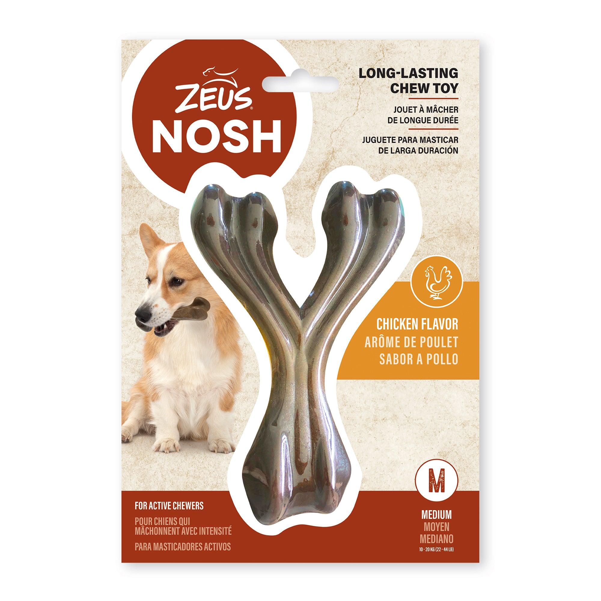 Nosh Strong Wishbone Chew Chicken Flavour - Medium - Nylon - Nosh Bones - PetMax Canada
